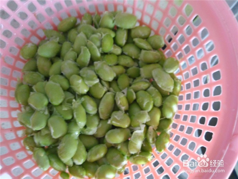 家常菜毛豆炒虾米