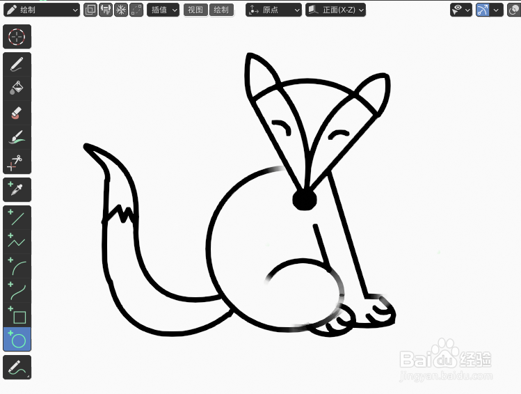 如何使用blender2.9快速设计小猫的2D简图模型