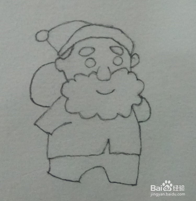 圣诞老人的简单画法 用简笔画怎么画圣诞老人