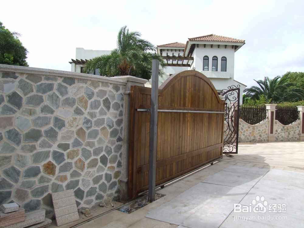 别墅花园铁艺大门定制