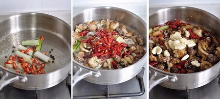 香辣干煸鸡做法