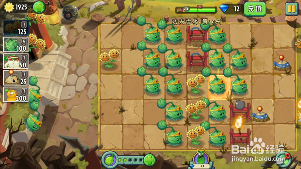 植物大战僵尸2功夫世界19天攻略