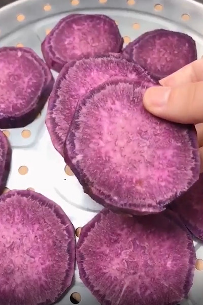 奶香紫薯大馒头怎么做？