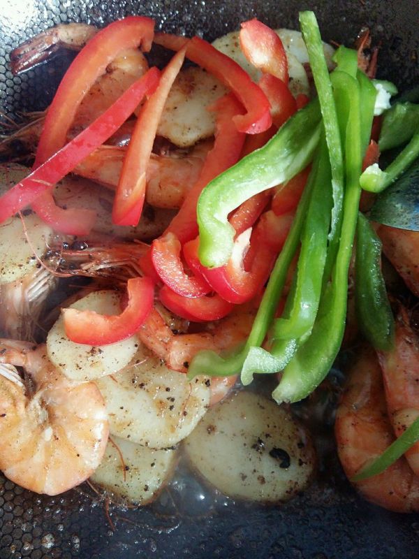 金沙薯饼富贵虾