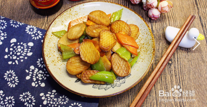 花式素炒杏鲍菇的做法