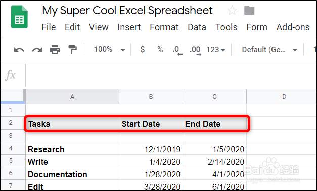 如何在Google表格中创建甘特图