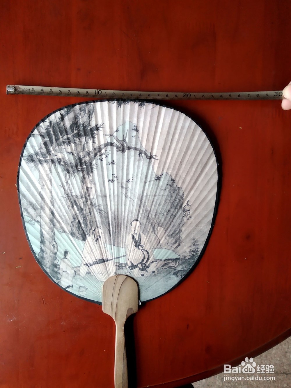 国画作品扇面尺寸怎么标