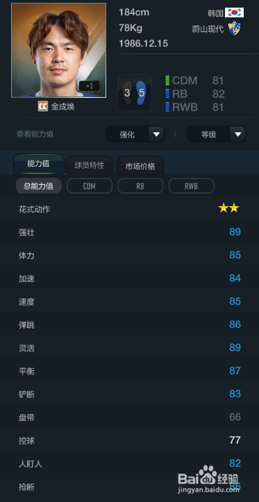 FIFA OL3灵活度最佳球员推荐（后腰篇）