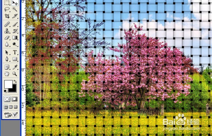 PS如何用织物滤镜