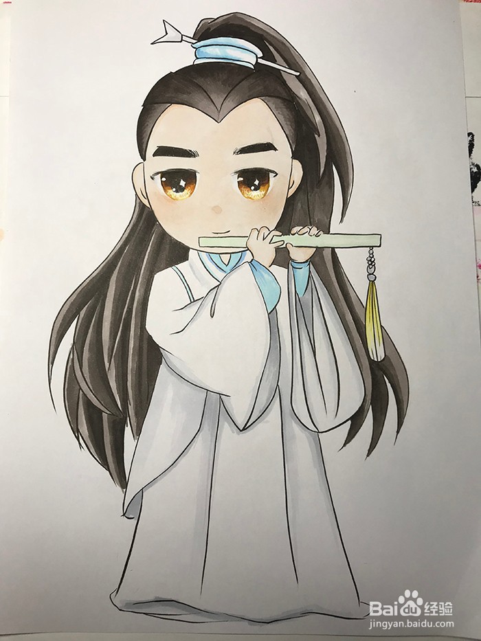 偶像朱一龙怎么画