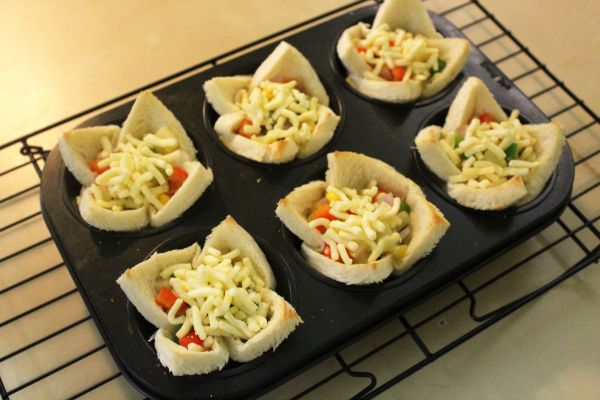 芝士时蔬吐司盏