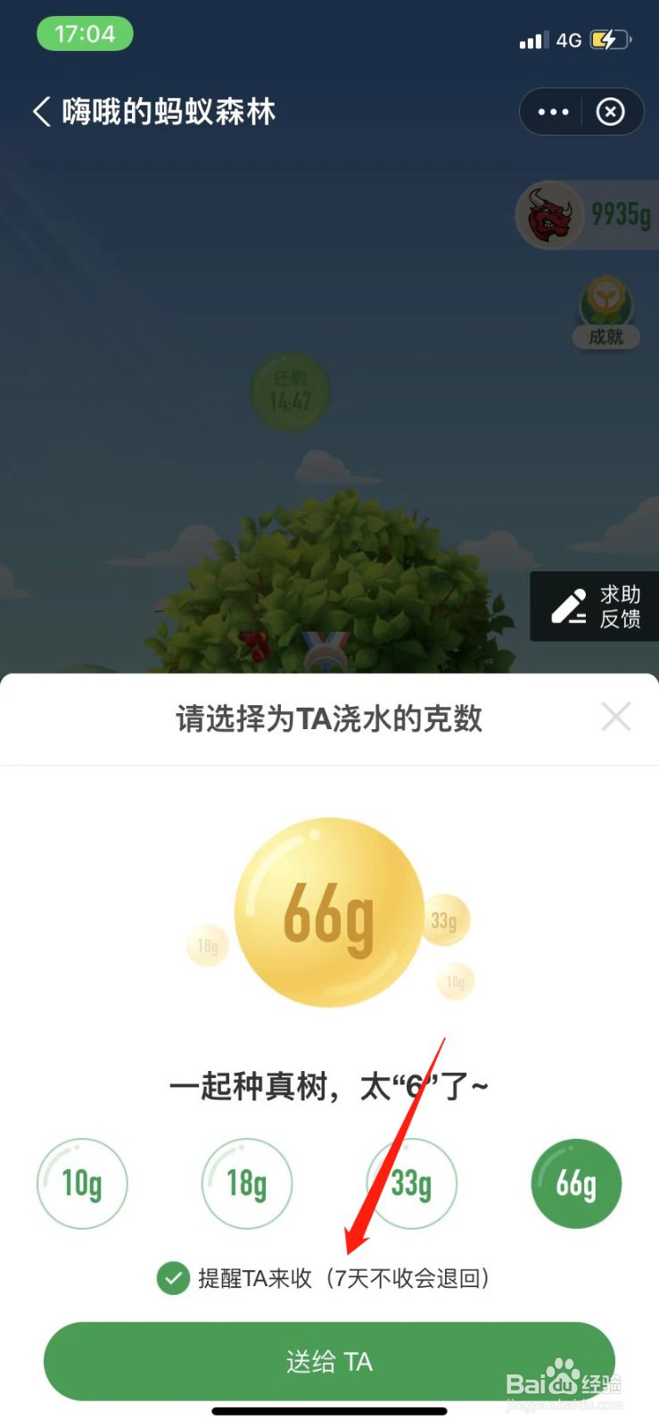 蚂蚁森林代浇水怎么做