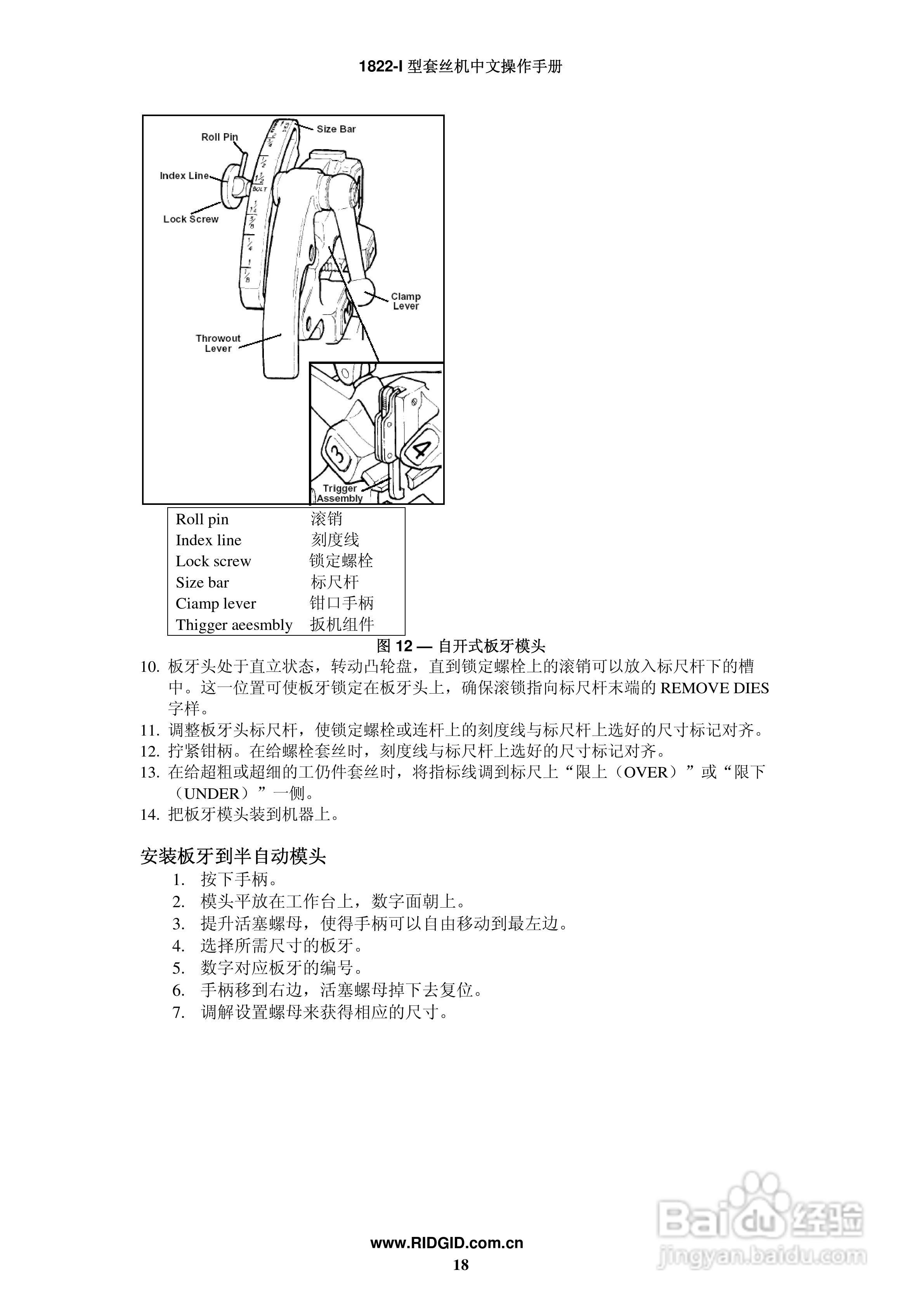 RIDGID 套丝机1822-I 中文操作手册:[2]