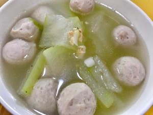 养生食补冬瓜肉丸汤的做法