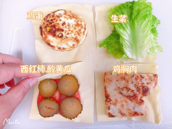 减脂豆皮三明治