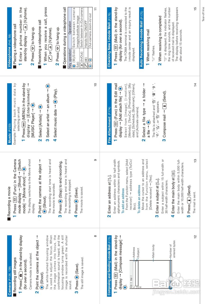 DoCoMo SO704i移动电话说明书:[32]