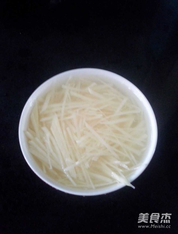蛋皮丝凉拌土豆丝