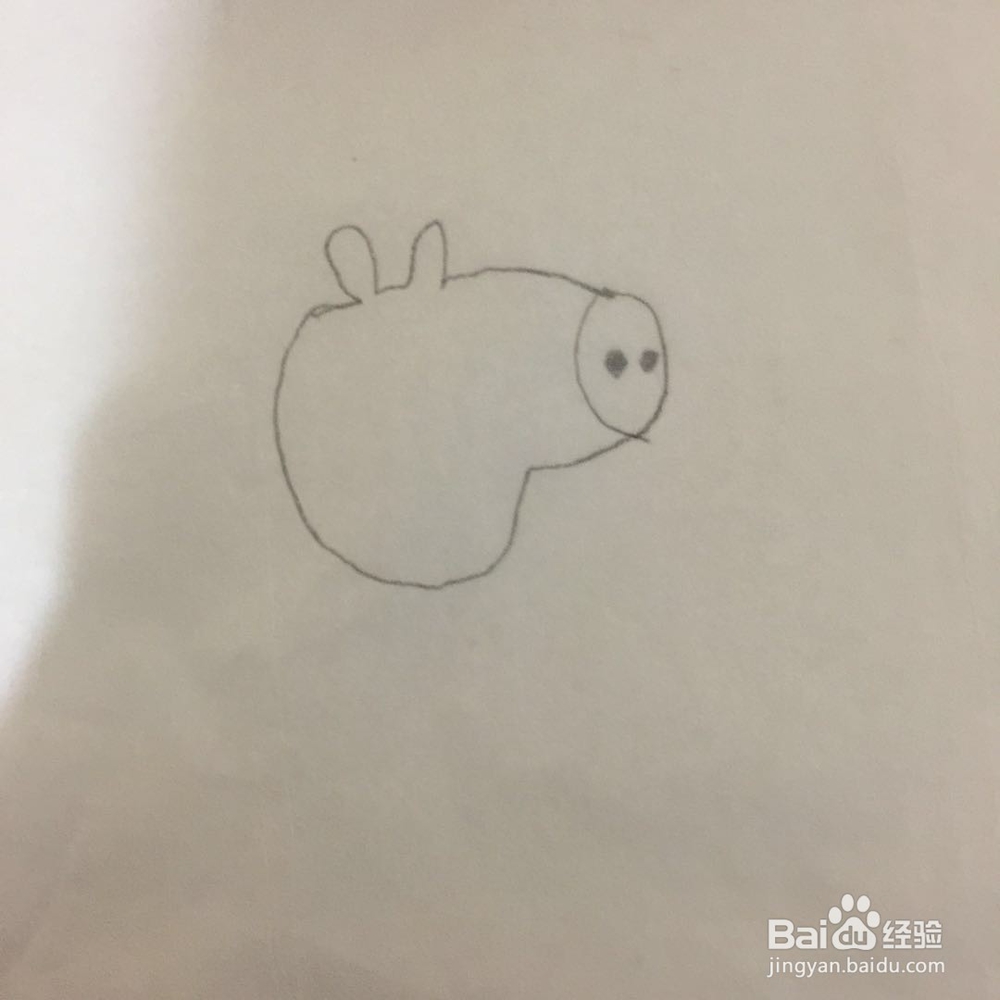小猪佩奇的画法。
