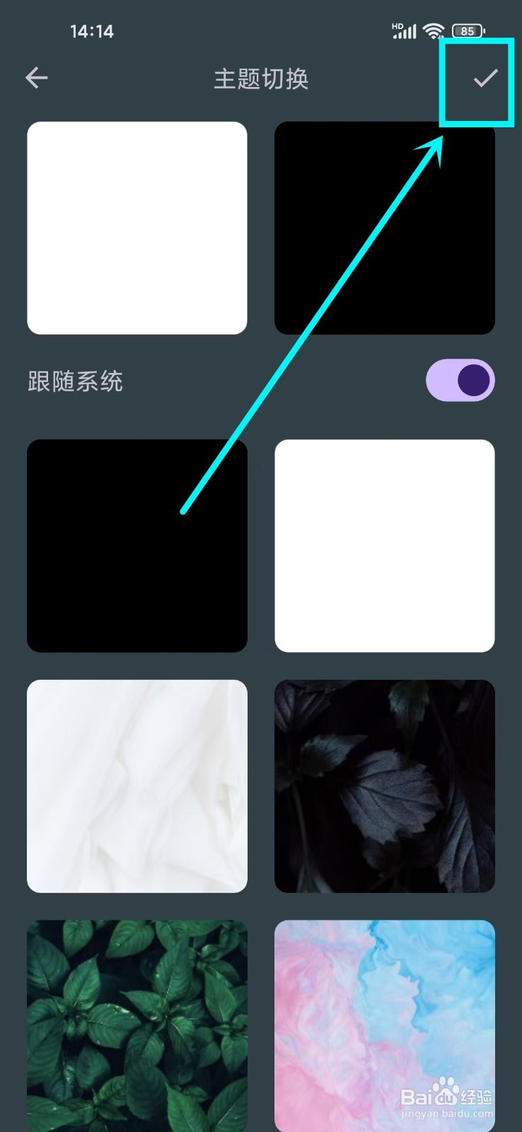 《知拾笔记》怎么设置主题跟随系统