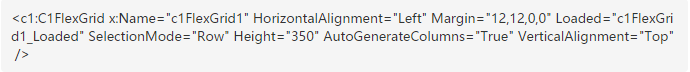 ComponentOne WPF FlexGrid行选简介