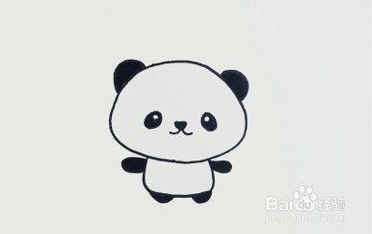简笔画系列-简易熊猫画法