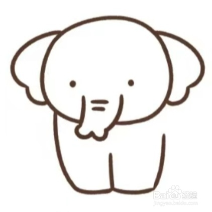 幼儿简笔画-大象怎么画