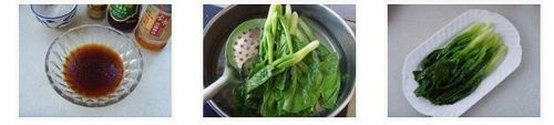 白灼芥蓝虾仁的做法