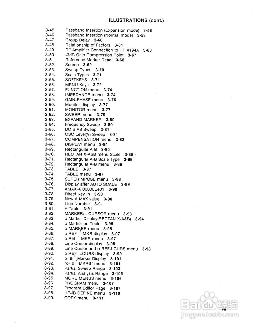 HP 4194A 电桥用户使用手册:[4]