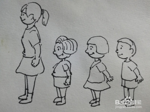 下面和大家分享幼儿园小朋友排队的简笔画,希望大家喜欢