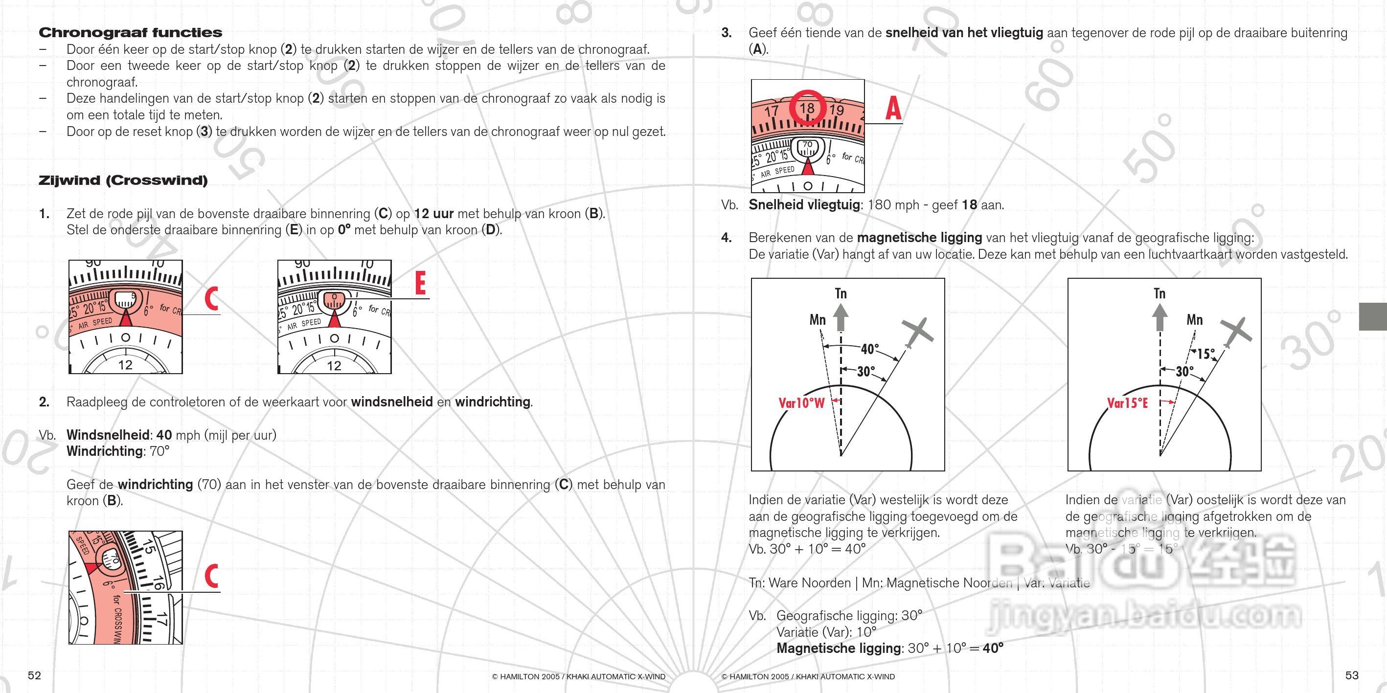 Hamilton汉密尔顿超越风速特制手表使用说明书:[3]