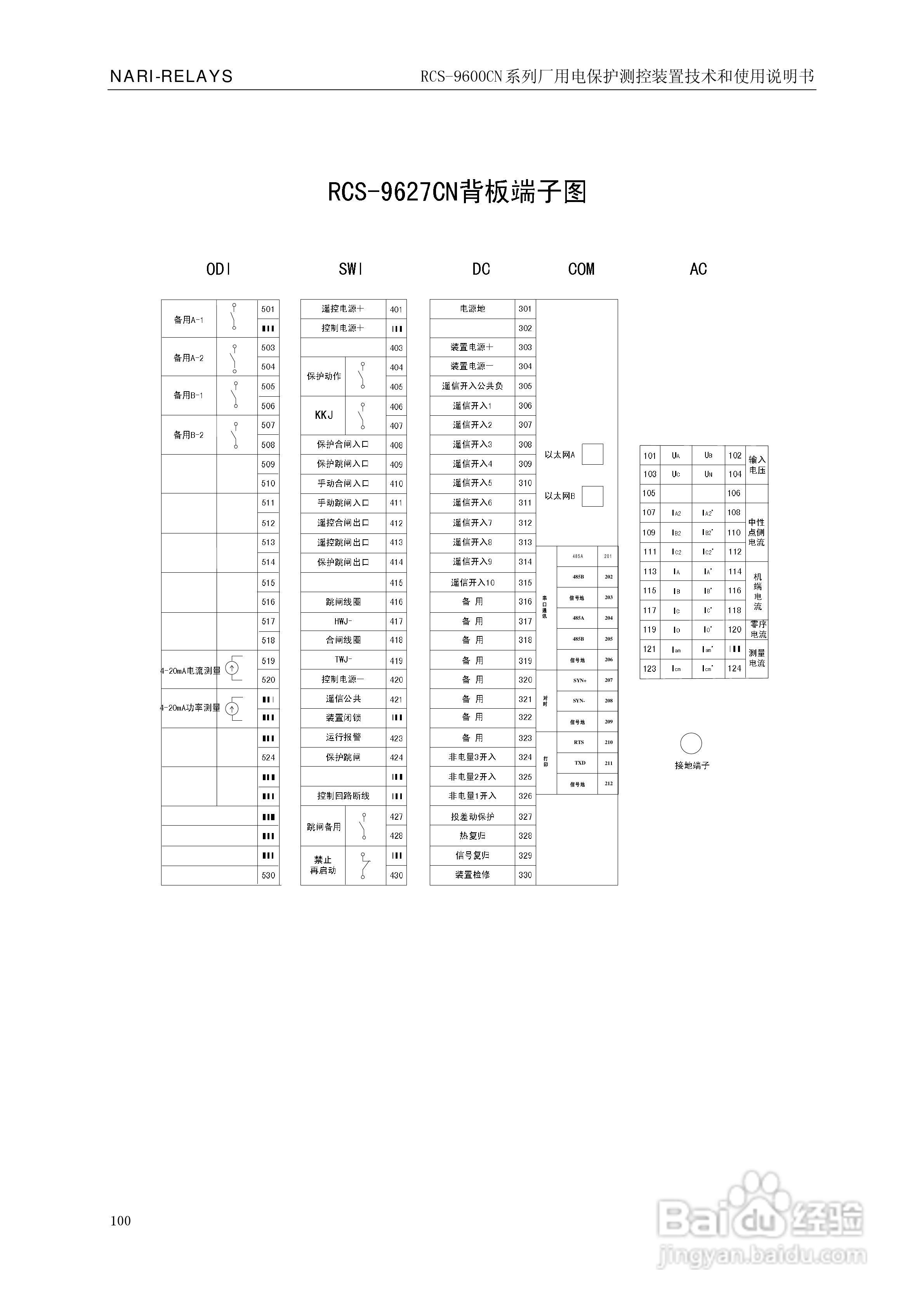 南瑞继保RCS-9629CN备用电源自投与测控装置使用说明书:[11]