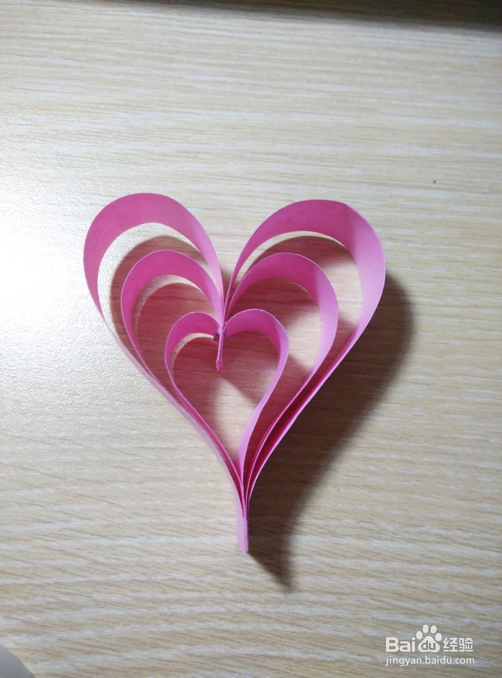 传统手工：立体爱心