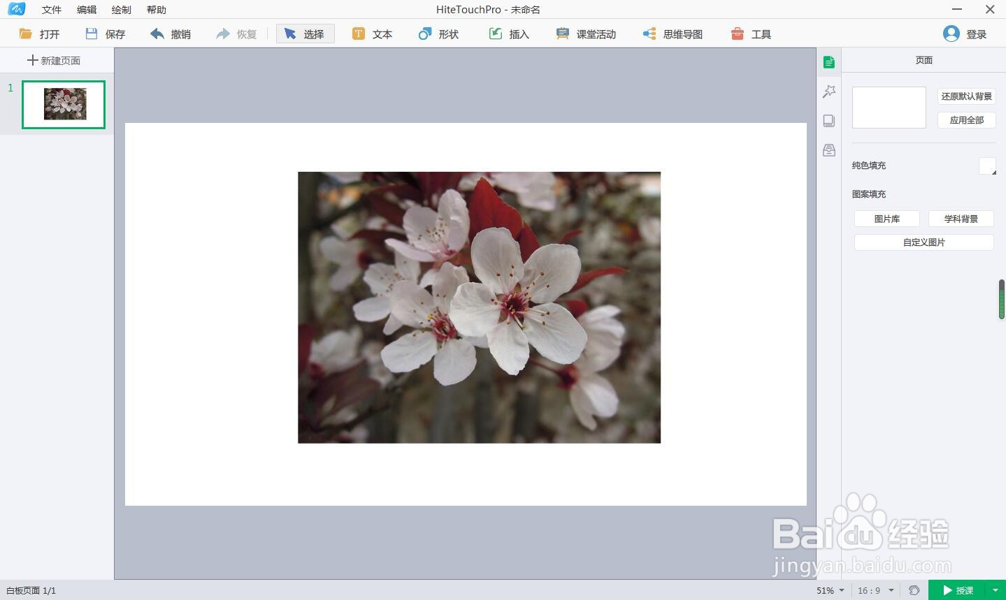 如何在白板中插入图片