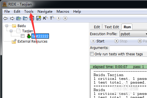 robotframework怎么运行测试用例
