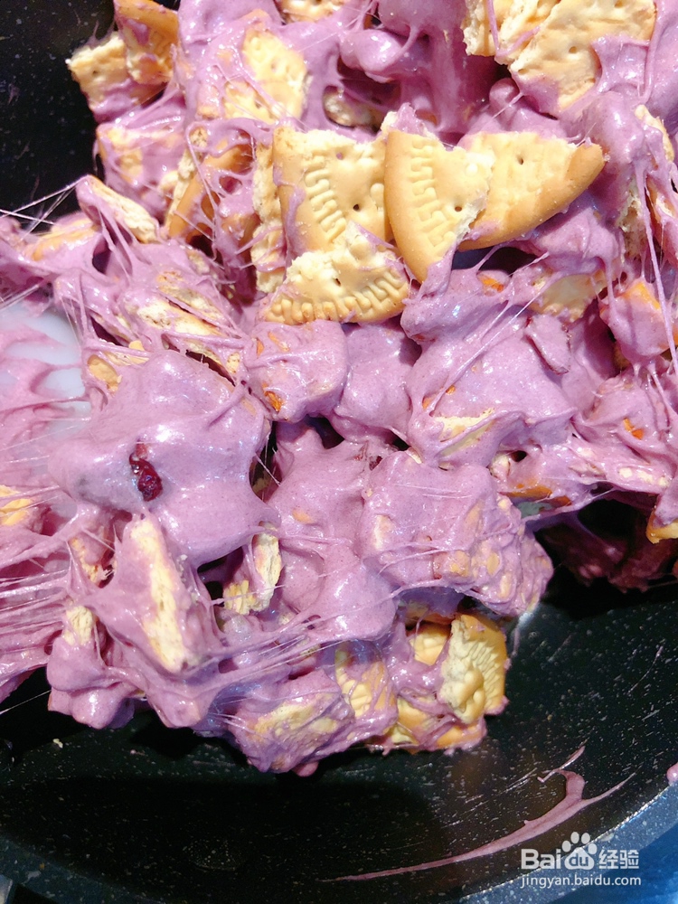 减肥美食紫薯雪花酥