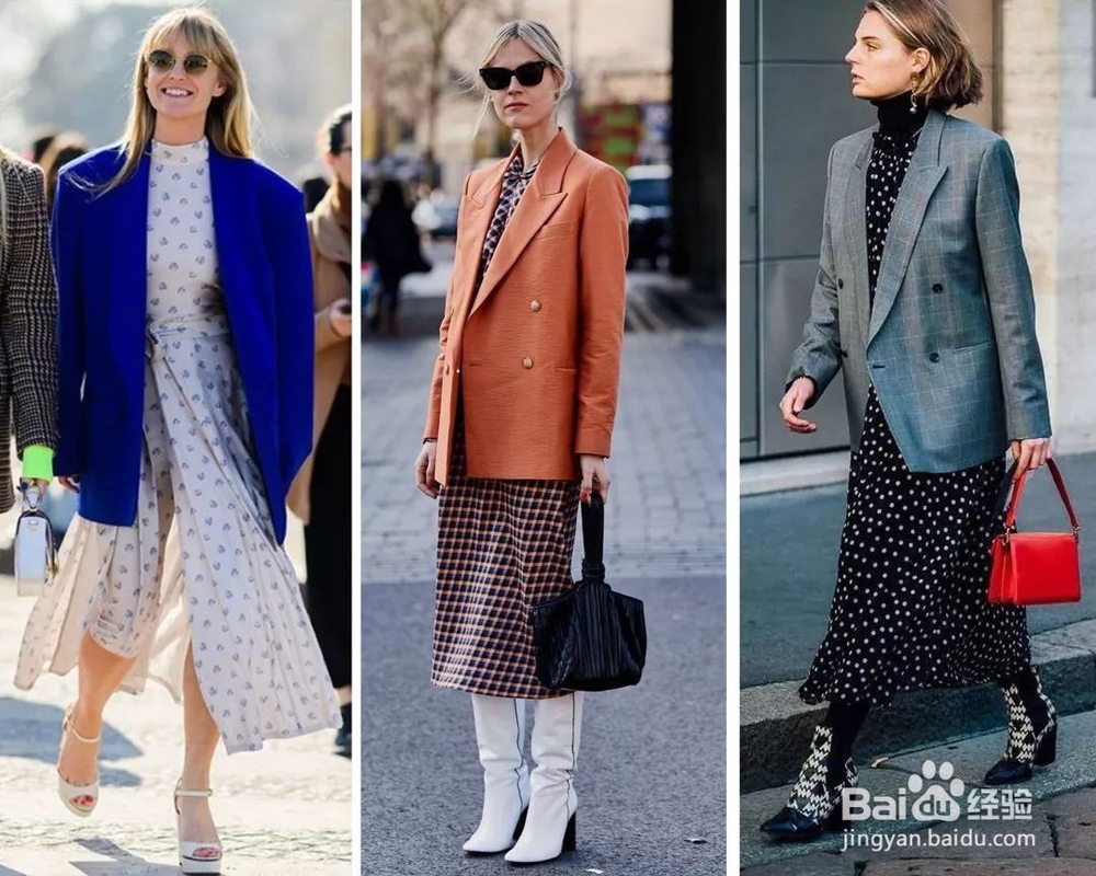 开春西服如何搭配连衣裙比较好看