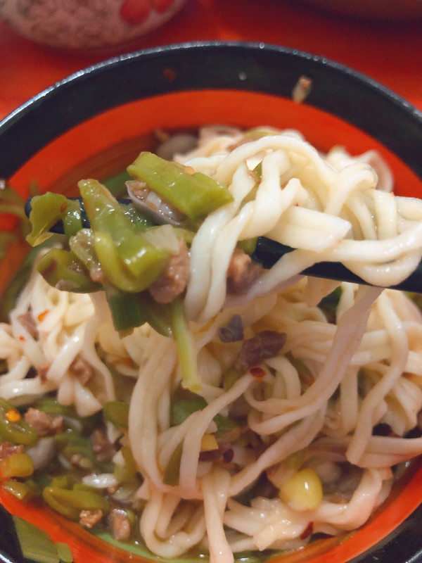 肉沫豆角打卤面