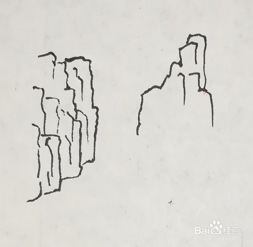 两岸青山碧水孤帆风景简笔画怎么画