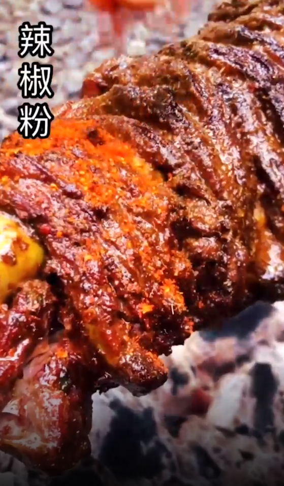 野外如何烤羊腿