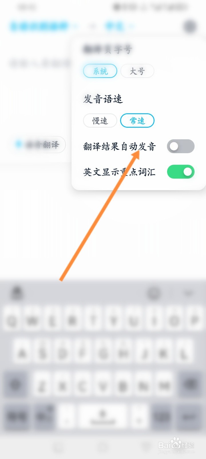 金山词霸软件怎么开启翻译结果自动发音功能