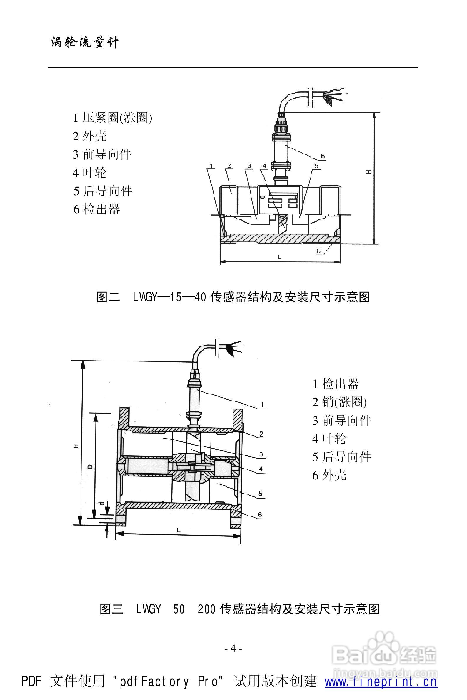 威尔逊LWGY涡轮流量计说明书