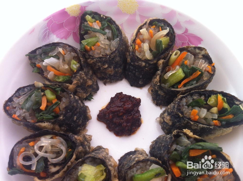 紫菜卷——紫菜变”心“了【 紫色向日葵】