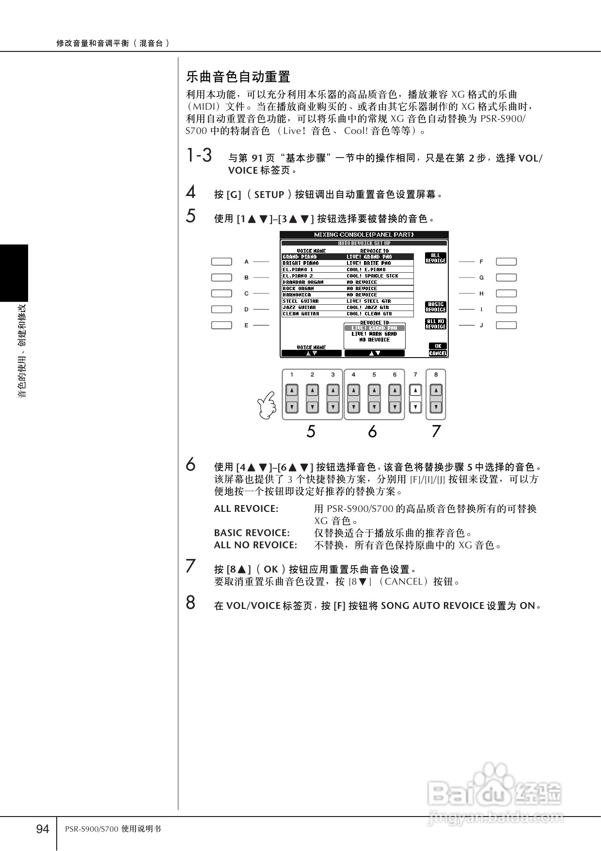 雅马哈PSR-S700电子琴使用说明书:[5]