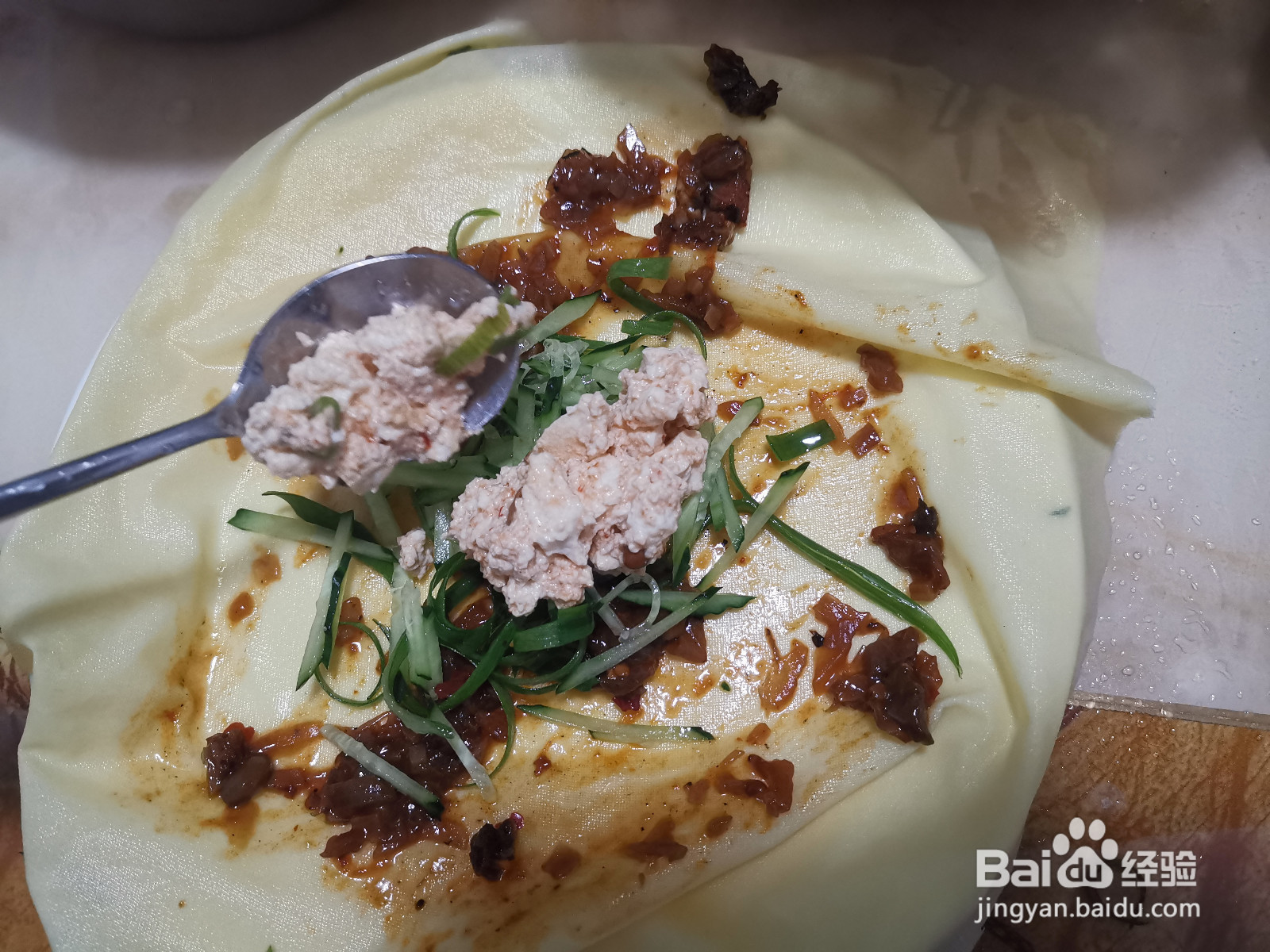 辣酱味干豆腐饭卷