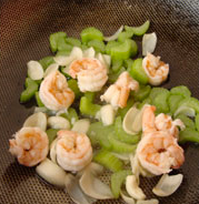 西芹百合酿虾球