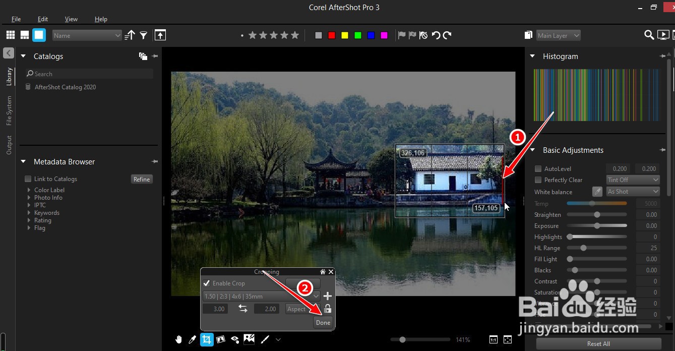 如何使用AfterShot Pro工具进行图像裁剪