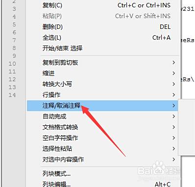 Notepad++怎么取消行注释