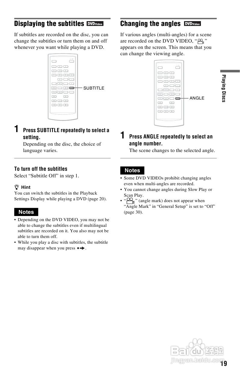 SONY DVP-FX820播放器说明书:[1]