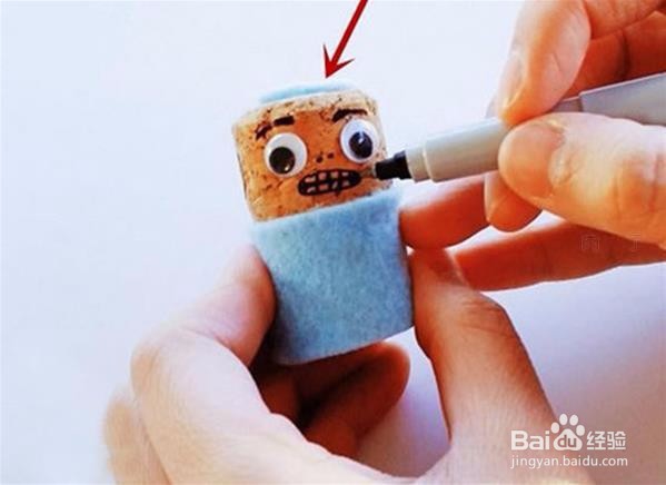 香槟塞手工制作人偶制作步骤