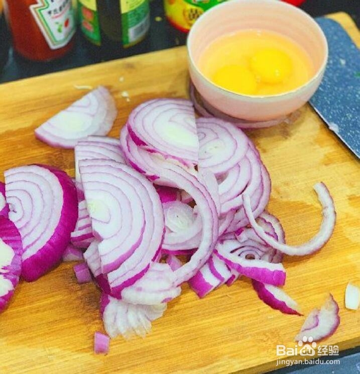 洋葱炒鸡蛋的做法